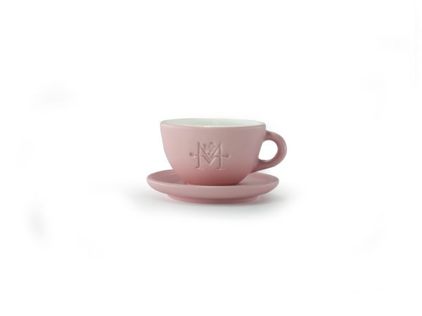 Hand-crafted porcelain double cappuccino